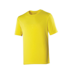 T-shirt Homme Col Rond Jaune