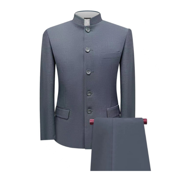 Costume Élégant à Col Mandarin – Image 2